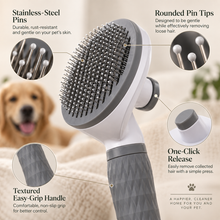 Self-Cleaning Pet Grooming Brush